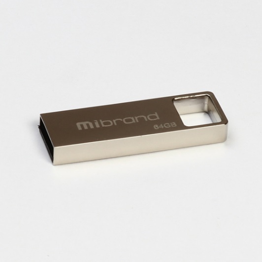 Флеш-накопичувач Mibrand Shark, USB 2.0, 64GB, Metal Design, Blister