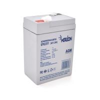 Акумуляторна батарея MERLION AGM GP655F1 6 V 5.5Ah ( 70 x 47 x 100 (105)), 0.75 kg, Grey, Q20/2400