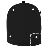 Smartbracket Ajax Hub black Частина пластикового корпусу