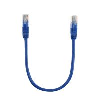 Патч-корд литий RITAR, CCA, UTP, RJ45, Cat.5e, 0,3m, синій Q1000