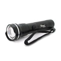 Ліхтар ручний Watton WT-010, 1LED CREE Q5, 3W, 5 режими, ZOOM,18650/3200mah, Black, IP40, СЗУ під 2 акб, 180х45х34мм, BOX