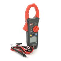 Цифрові струмовимірювальні кліщі UNI-T UT206A Вимірювання: V (AC/DC), A (AC), Ω, °C/°F, Hz (NCV). Функції: Data Hold, REL, продзвонювання, підсвічування.