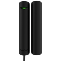 Сповіщувач дротовий магнітоконтактний відчинення, удару та зміни кута нахилу Ajax Superior DoorProtect G3 ASP black Fibra