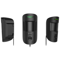 Дротовий сповіщувач руху з камерою Ajax Superior MotionCam black Fibra