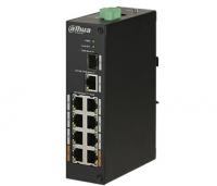 Комутатор POE DH-PFS3110-8ET-96 48V з 8 портами POE 100Мбіт + 1 порт UP-Link 1000Мбіт + 1 порт SFP, корпус - метал, Black