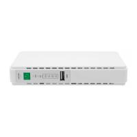 ДБЖ MIni Ups для роутерів/комутаторів POE-432EM, outputs: DC 9В/12В, POE 15В/24В, USB DC 5В/2A, 10400MAh(4*2600MAh), (160х28х105), White, BOX