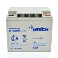 Акумуляторна батарея MERLION AGM GP12400M6 12 V 40 Ah ( 196 x 165 x 175  ), 11.9 kg, Grey, Q1/96