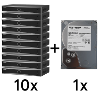 DS-7616NXI-K2(D) 10 шт + DS40HKVS-VX1 Комплект Hikvision