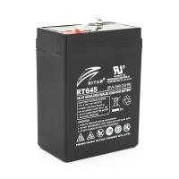 Акумуляторна батарея AGM RITAR RT645, Black Case, 6V 4.5Ah (70х47х99 (105)), 0.864kg Q20 (2022 рік)
