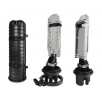 Муфта оптична Crosver FOSC-TB400/24-1-24 тупикового типу, герметична, 5 вводів, 4 касети, до 48 зварок