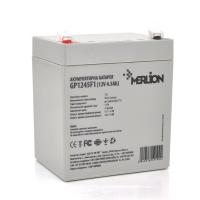 Акумуляторна батарея MERLION AGM GP1245F1, 12V 4.5Ah ( 90 х 70 х 100 (105) ), 1.4 kg, Grey, Q10