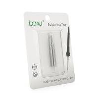 Жало для паяльника BAKKU BK-900M-T-3.2D,silver, 4*6,3mm, мідь, гальванічне покриття, висока теплопровідність, швидке нагрівання, широкий конус