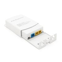 POE подовжувач-ділитель вуличний RITAR 1/2 ( 1 Вх -2 Вих, 10/100Mpbs POE ) 44-57V- 24W, Перемикач-100/250метрів, BOX 140x100x35mm, White