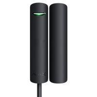 Дротовий магнітоконтактний сповіщувач Ajax Superior DoorProtect Plus black Fibra