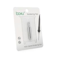 Жало для паяльника BAKKU BK-900M-T-SK,silver, 4*6,3mm, мідь, гальванічне покриття, висока теплопровідність, швидке нагрівання, широкий конус