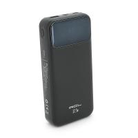 Powerbank ACL PW-117 20000mAh, PD22.5W, 1xUSB+2xUSB-C, 3 кабелі (USBType-C/Lighting), 0.47кг, Black/White, Box
