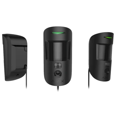 Дротовий сповіщувач руху з підтримкою фотоверифікації Ajax Superior MotionCam (PhOD) black Fibra