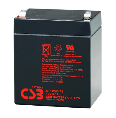 Акумуляторна батарея CSB GP1245F2, 12V 4.5Ah (90х70х100 (108)) Q10
