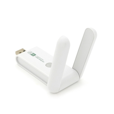 Бездротовий мережевий адаптер Wi-Fi-USB3.0 Merlion LV-UAC15,RTL8812BU, з 2-ма антенами 10см,802.11bgn, 1200MB,2.4 GHz,Blister