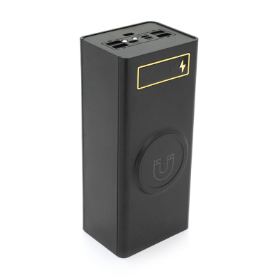Power bank Voltronic CX24-PD-QIMagnetic під 24х18650, Magnetic Wireless Charger, Output:22.5W, Micro-USB, Type-C, Lightning, ABS, PVC, Black, BOX
