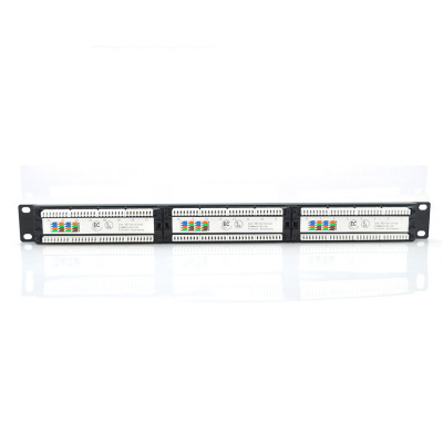Патч-панель RITAR 24 порти UTP DUAL кат 5Е 19 "1U НЕ екранована чорна Q25