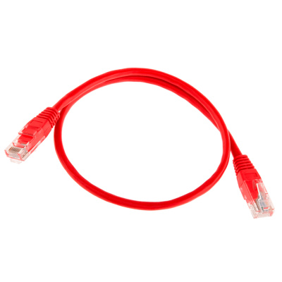 Патч-корд литий RITAR, UTP, RJ45, Cat.5e, 0,25m, червоний, Cu (мідь)