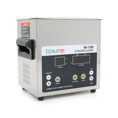 Ультразвукова ванна BAKKU BK-1200 з функцією дегазації рідини (1.6L, 60W, 40 kHz, підігрів до 80 гр. C, таймер до 99 хв.)