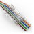 Конектор Merlion RJ-45 8P8C UTP Cat-5 (50 шт/уп.) для наскрізного підключення Конектор Merlion RJ-45 8P8C UTP Cat-5 (50 шт/уп.) для наскрізного підключення