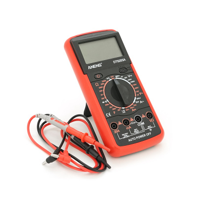 Мультиметр ANENG DT9205A-12, вимірювання: V, A, R, C, функція hFE