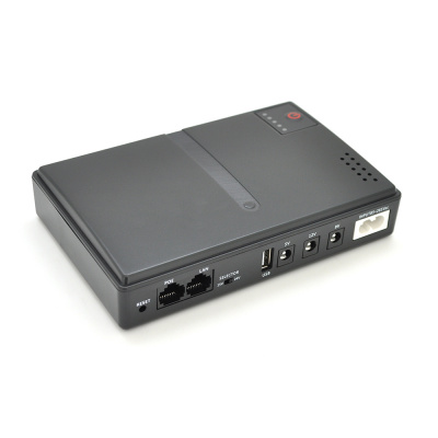 ДБЖ UPS-18W DC1018P YT45453 для роутерів/комутаторів/PON/POE-430, 5//9/12V, 1A, 11200MAh(знімні 4*2800MAh), Black, BOX