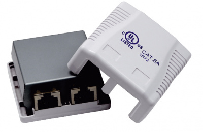 Розетка зовнішнього монтажу OK-net 6a FTP, 2 порт