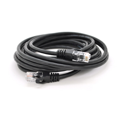Патч-корд литий RITAR, UTP, RJ45, Cat.6, 5m, чорний, Cu (мідь)