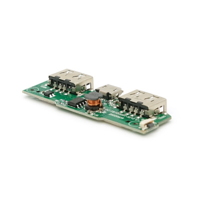 Плата для павербанку, 10000 mAh, Input: Micro-USB - 5V/2A, Out: 2xUSB-A - 5V/1A, 5V/2.1A