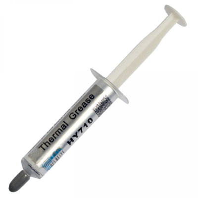 Паста термопровідна HY-710 2g, шприц, Grey,> 3,17W / m-K, <0.067 ° C-in² / W, -30 ° ≈240 °, OEM Q40