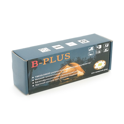 Ліхтарик BP-C16 P50, Zoom, 1 режим, корпус метал, акум 18650, індикація заряду, USB кабель, BOX
