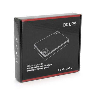 ДБЖ UPS-18W DC1018P YT44905 для роутерів/комутаторів/PON/POE-430, 5//9/12V, 1A, 10400MAh(4*2600MAh), Black, BOX