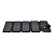 Solar panel 4 Foldings, built-in microUSB cable, Output: 5 /1 А(USB), plastic, Black, Corton box