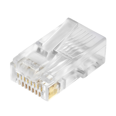 Конектор Merlion RJ-45 8P8C UTP Cat-6 (50 шт/уп.) для наскрізного підключення