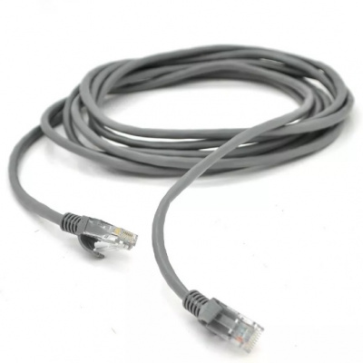 Патч-корд литий RITAR, CCA, UTP, RJ45, Cat.5e, 1.5m, сірий Q1000