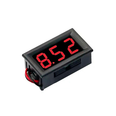 Цифровий вольтметр, діапазон вимірювань 5 -120V, Red