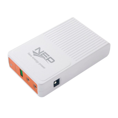 ДБЖ для роутера Mini UPS/Powerbank для роутера NEP QX-600, 5V/9V/12V, 25W, 8800mAh, БП 220/12V, White, Box