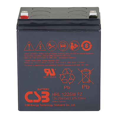Аккумуляторная батарея CSB HRL1225WF2, 12V 5.8Ah (90х70х106мм)