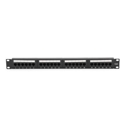 Патч-панель RITAR 24 порти UTP DUAL кат 6 19 "1U НЕ екранована чорна Q25