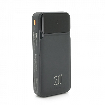 Power Bank Remax RPP-686 20000mAh, з кабелями USB+Type-C+Lighting, Black, 0.46kg
