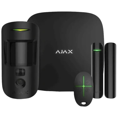 Ajax StarterKit Cam Plus HDR (8EU) UA black охоронної сигналізації Комплект