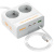 Мережевий фільтр HOCO AC28A на 2 розетки + 1 USB + 3 USB-C, 45W, 220В, кабель 2м, White, Box