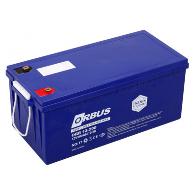 Акумуляторна батарея ORBUS CG12200 GEL 12 V 200 Ah (522 х 238 х 222) Blue 62 kg Q1/24