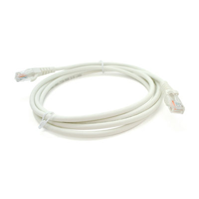 Патч-корд OK-net Кат.5e UTP 24AWG LSZH Білий 1м